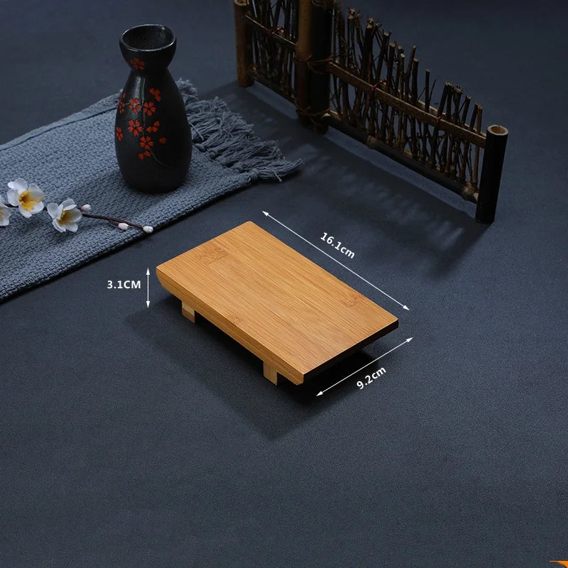 Bamboo Sushi Serving Board – Japanese Sashimi Boat Plate Tray