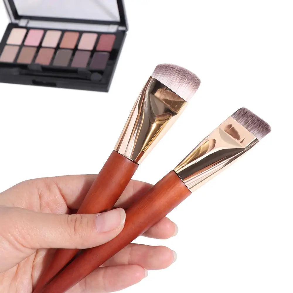 Ultra-Thin Flat Foundation Brush – Soft Synthetic Makeup Brush
