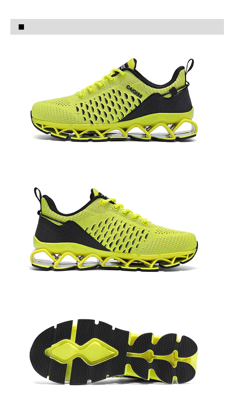 Men’s Lightweight Breathable Running Sneakers – Shock-Absorb Gym & Casual Shoes