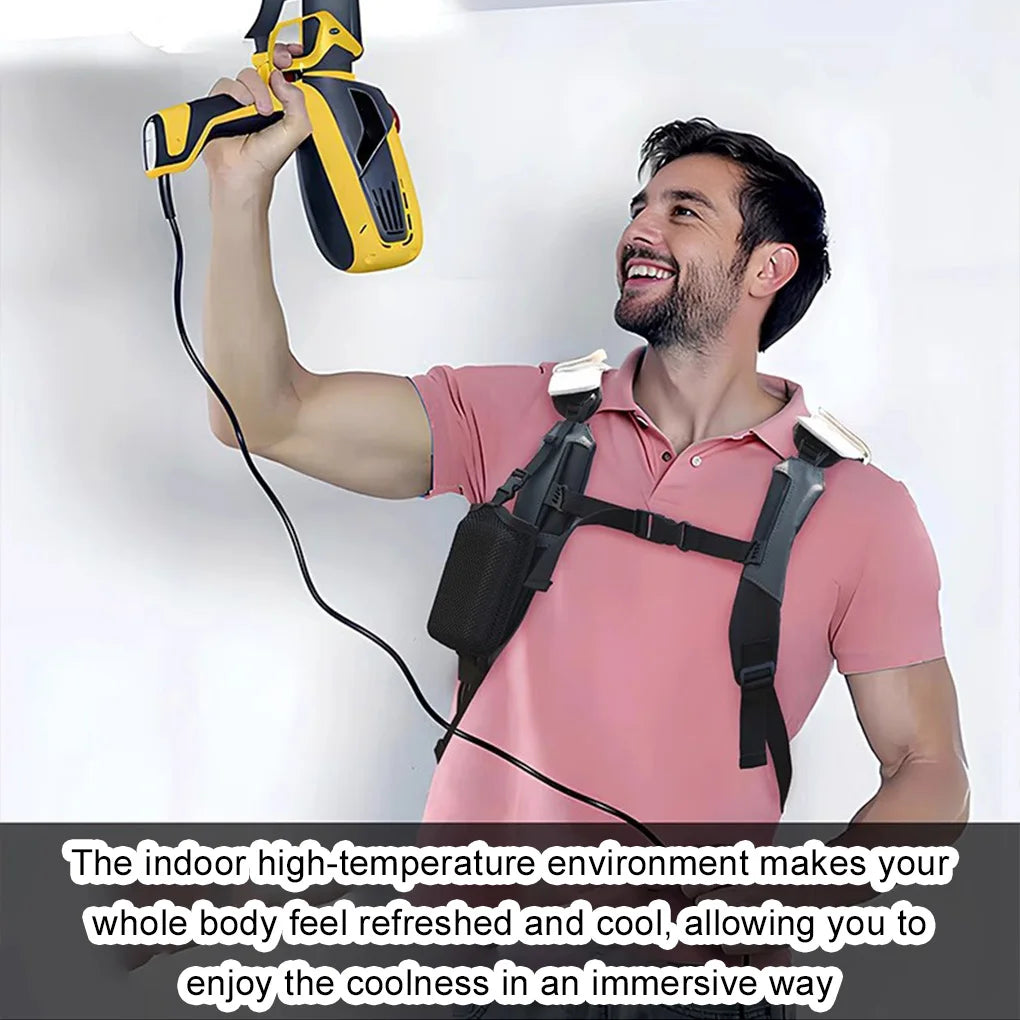 Semiconductor Refrigeration Cooling Air Conditioner Clothing Summer Air Conditioning Vest Outdoor Work Circulating Ice Clothes