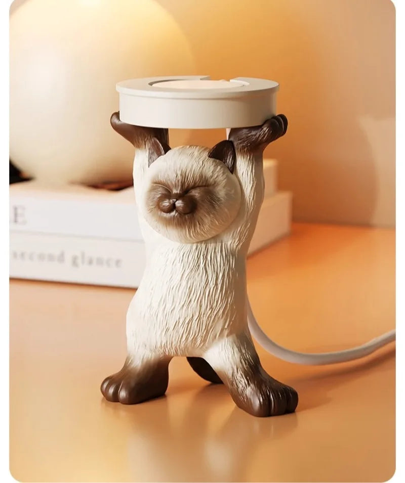 Cute Cat Apple Watch Charging Stand Holder – Stable Desk Dock for Watch Charging Cable