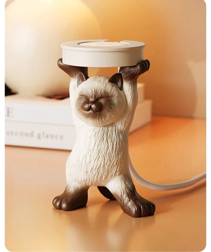Cute Cat Apple Watch Charging Stand Holder – Stable Desk Dock for Watch Charging Cable