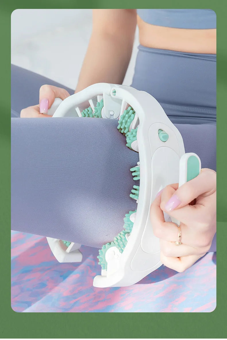 Ring Leg Massager Massage Roller Detachable Handles for Full Body Neck Shoulder Abdominal Muscle Slimming Relaxation