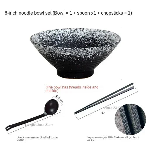 Japanese Ceramic Bowl Set – Creative Ramen & Soup Tableware