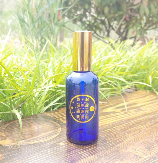 Blue Glass Water Bottle Cleaning Tool Ceeport Zero Limit Awakening Mind Pure Blue Glass Bottle Retro European Style Sealed Jar
