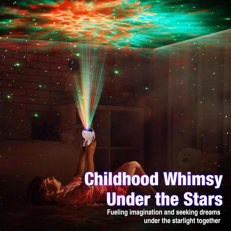 Astronaut Galaxy Projector – Star Night Light for Bedroom Decor