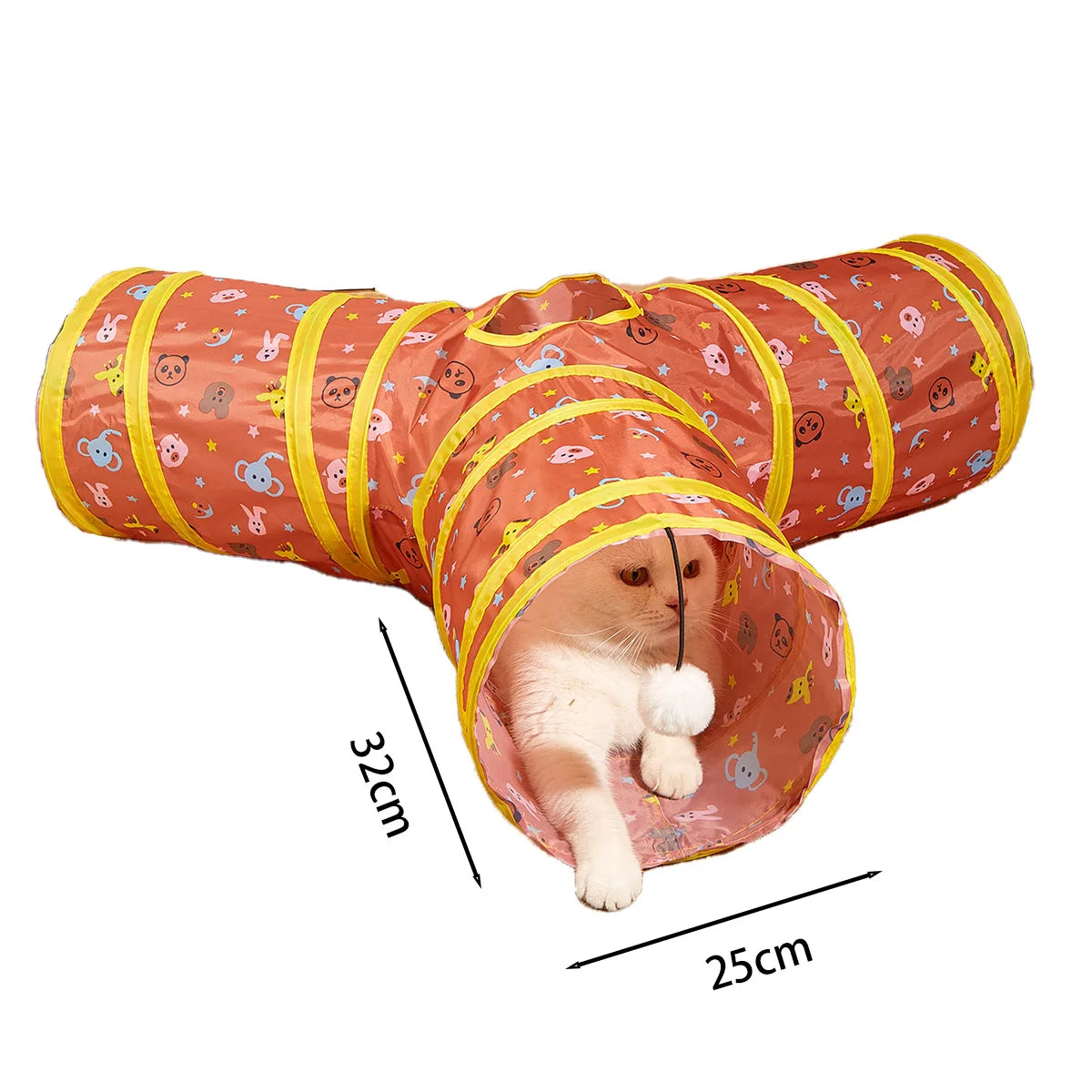 Cat Tunnel Toy – Interactive Peek Hole Tube for Indoor Cats