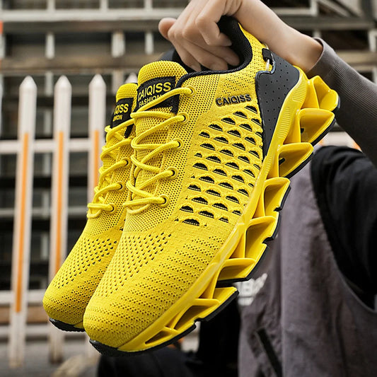 Men’s Lightweight Breathable Running Sneakers – Shock-Absorb Gym & Casual Shoes