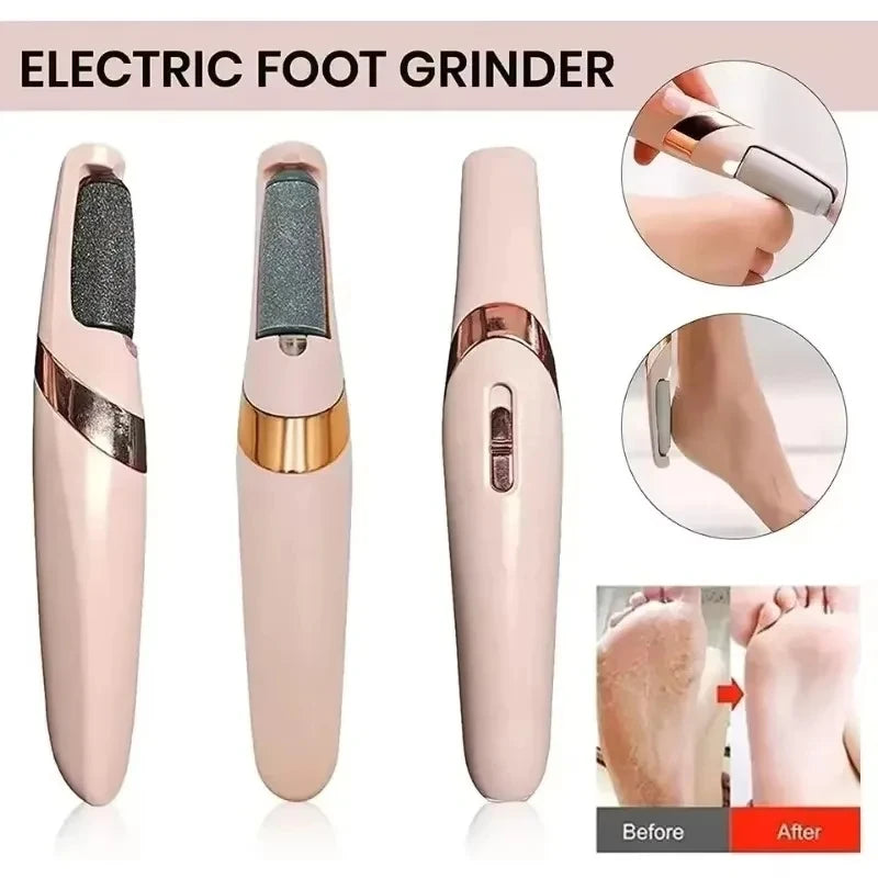 USB Electric Foot Pedicure Grinder – Rechargeable Dead Skin Removable Roller Tool