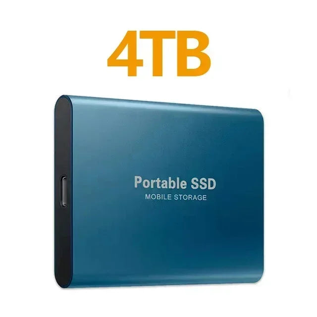 Portable SSD 1TB Original Hard Disk USB3.1 High Speed Hard Drive Type-C Solid Disk 2TB 4TB External ssd for Phone/Loptop/Mac/PC
