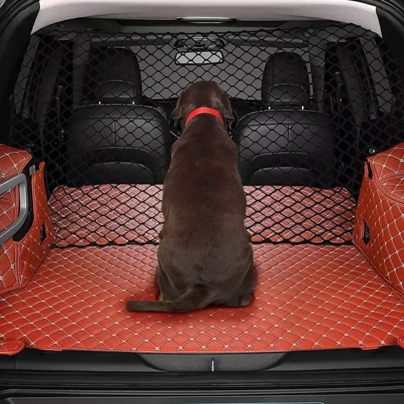 Car Pet Safety Barrier Elastic Mesh Dog Car Fence for Trunk Seat Divider Universal Vehicle