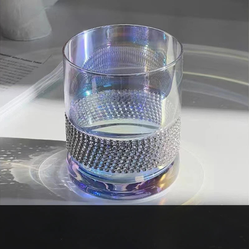 Luxury Diamond-Style Glass Cup – Heat-Resistant for Beer, Juice, Coffee & Whisky