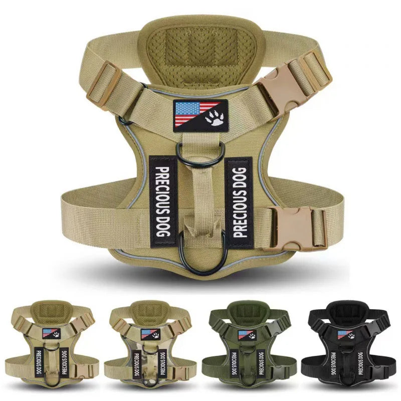 Tactical Dog Harness – Reflective No Pull Heavy Duty Vest
