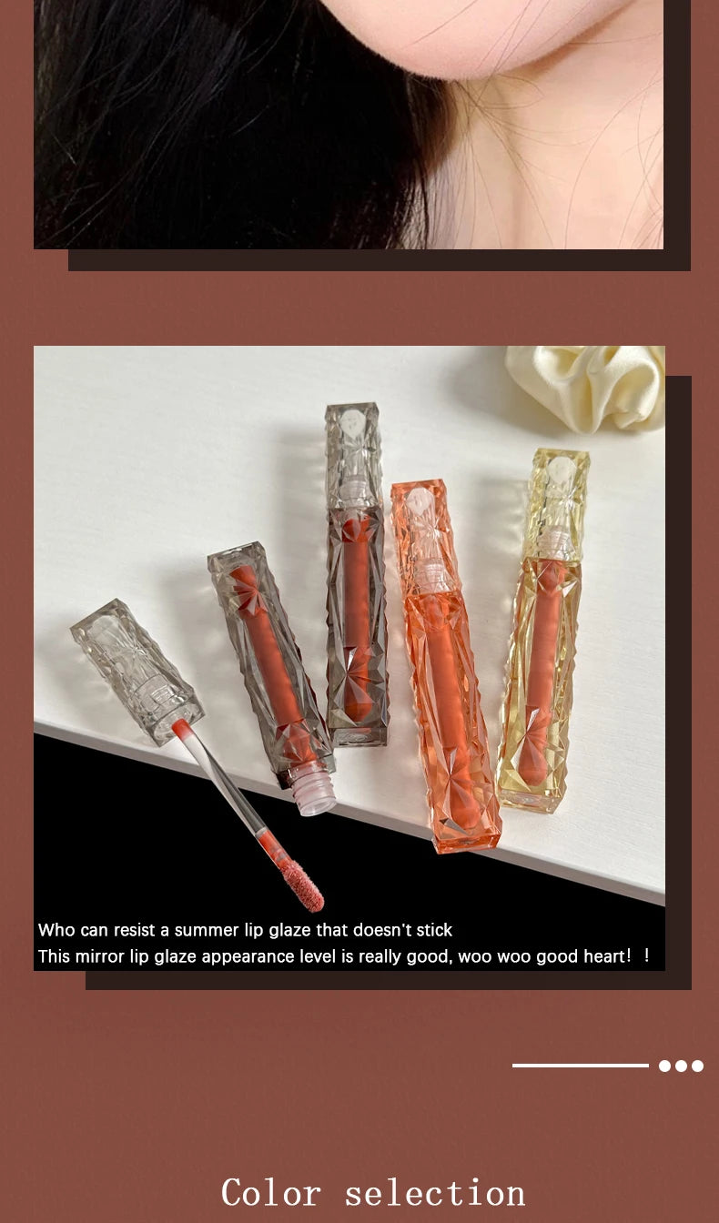 Long-Lasting Hydrating Lip Gloss – Waterproof Transparent Mirror Shine