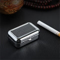 Portable Mini Metal Car Ashtray with Lockable Lid – Travel & Desktop Pocket Ashtray
