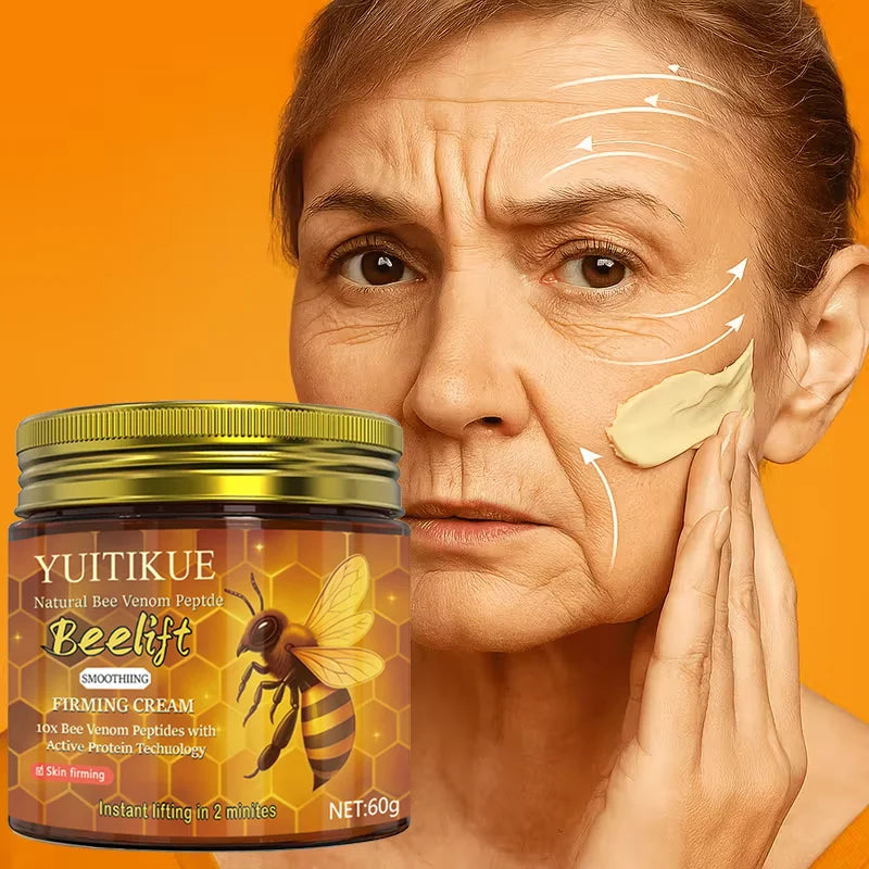 Bee Venom Firming Cream 60g - 10x peptides, lifts, smooths wrinkles, softens skin, use morning and night after cleansing