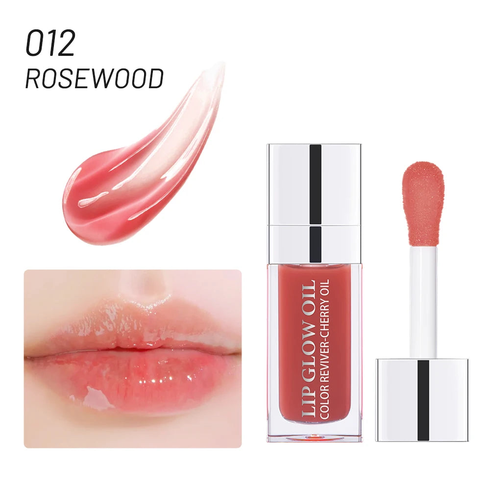 Hydrating Pink Lip Oil Gloss – Moisturising & Plumping Lip Treatment Soft & Nourished Lips