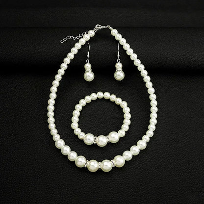 4-Piece Pearl Jewelry Set for Women