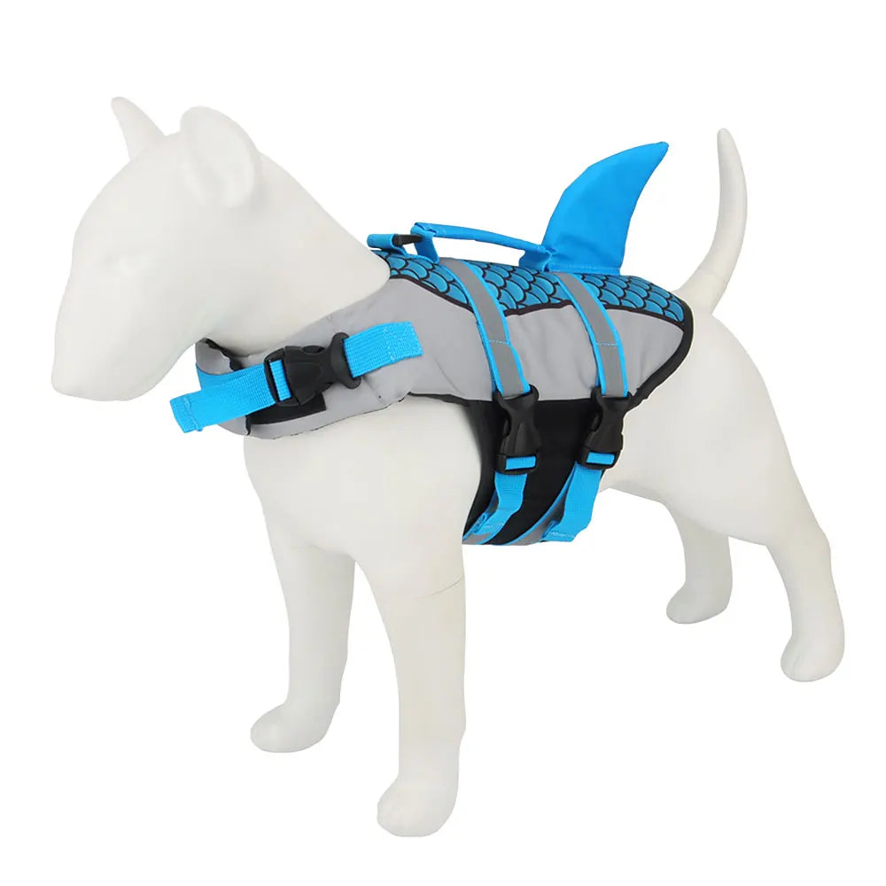 Shark Dog Life Jacket – Pet Swimming Vest Harness