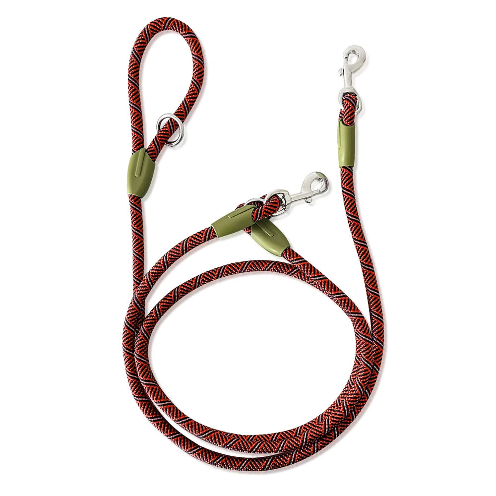 Reflective Nylon Dog Leash Hands Free Running Walking Lead for Small Medium Large Dogs