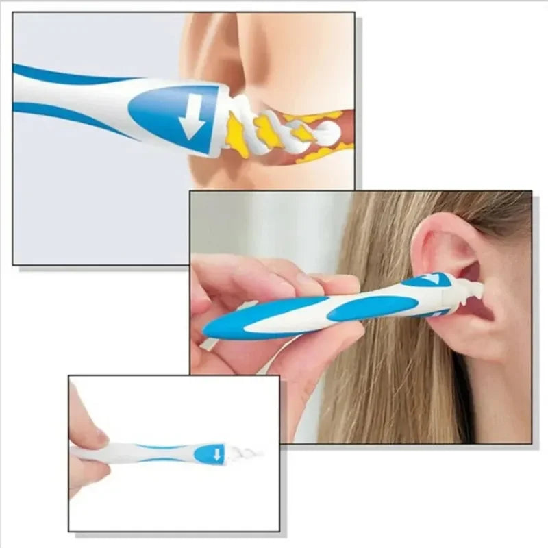 Soft Silicone Ear Cleaner with 16 Replacement Tips – Safe for Babies, Kids & Adults
