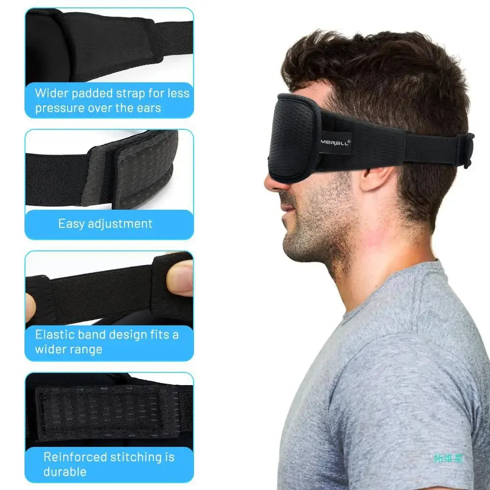 3D Sleep Mask – Soft Breathable Eye Mask for Travel & Night