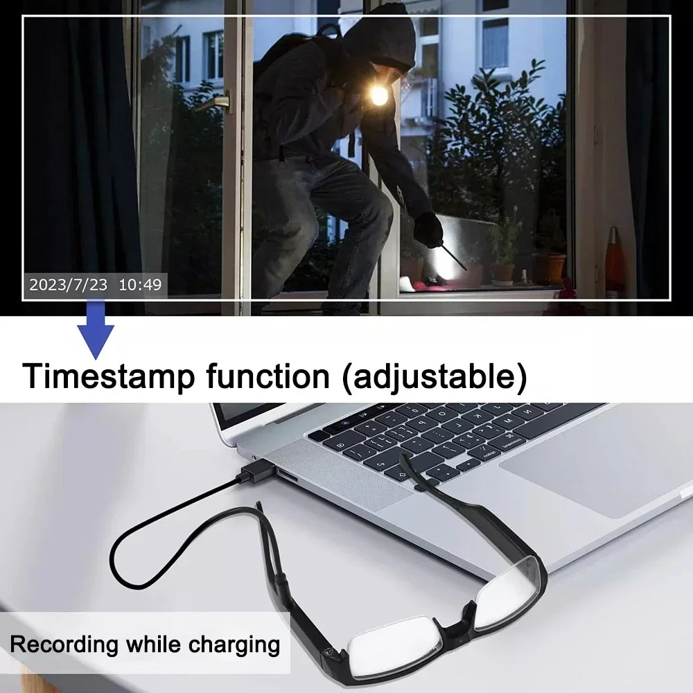 1080P HD Mini Camera Glasses Action Camcorder Outdoor Cycling Sports Security DVR Glasses Camera Sports Video Glasses