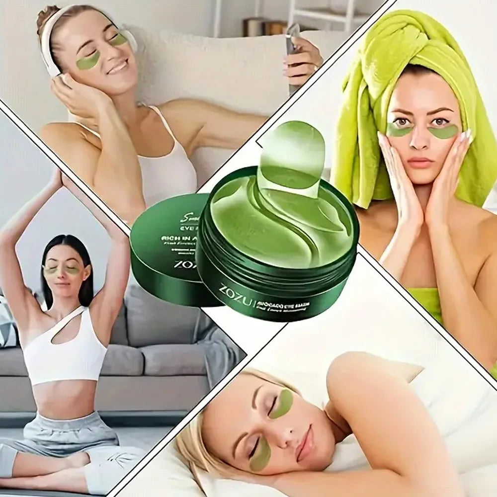 Avocado Golden Collagen Eye Mask Anti Dark Circles Eye Bags Moisturizing Anti Wrinkle Eye Patches Skin Care Products organic NEW