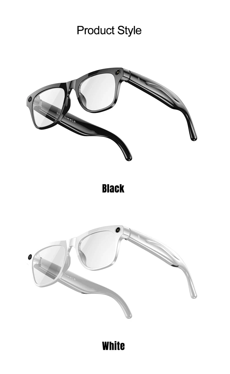 Lenovo 4K HD AI Smart Glasses Photochromic Multifunction Bluetooth Calling Voice Assistant Music Player Translate Camera Glasses