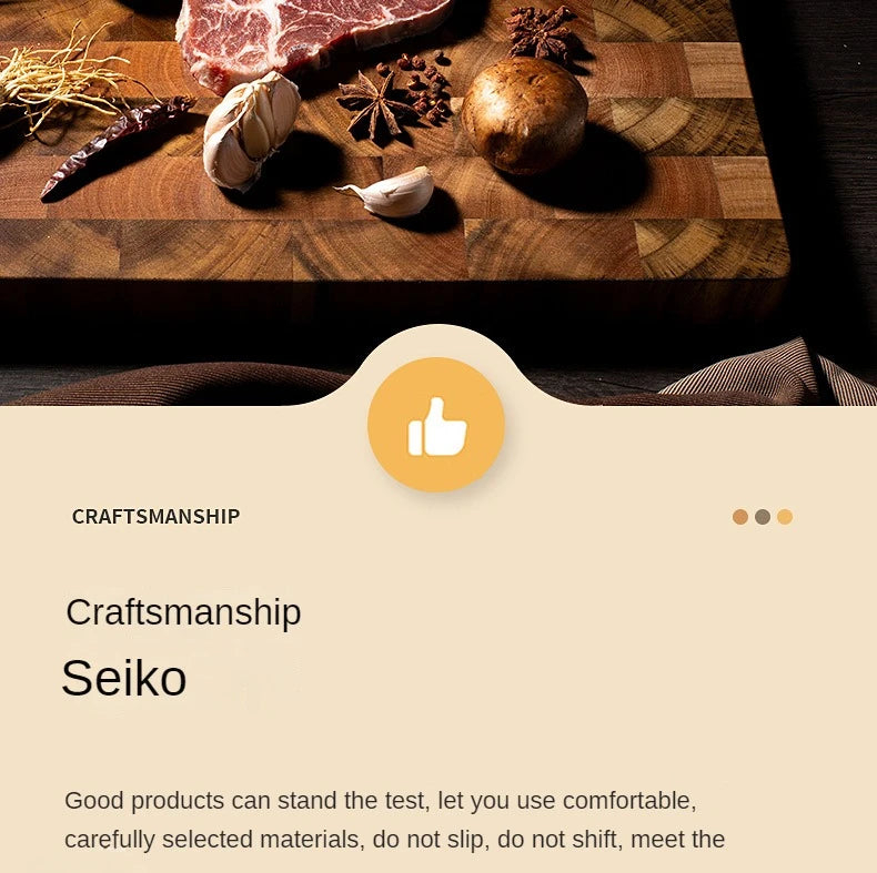 Cutting Board Double-sided Using Premium Acacia Wood Splicing Chopping Board Drain Water and Damp-proof Kitchen Tools
