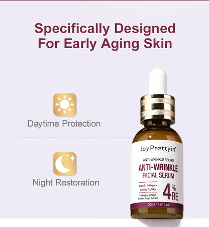 Retinol Anti-Wrinkle Face Set – Serum & Sakura Cream for Fine Lines Hydration & Anti-Aging