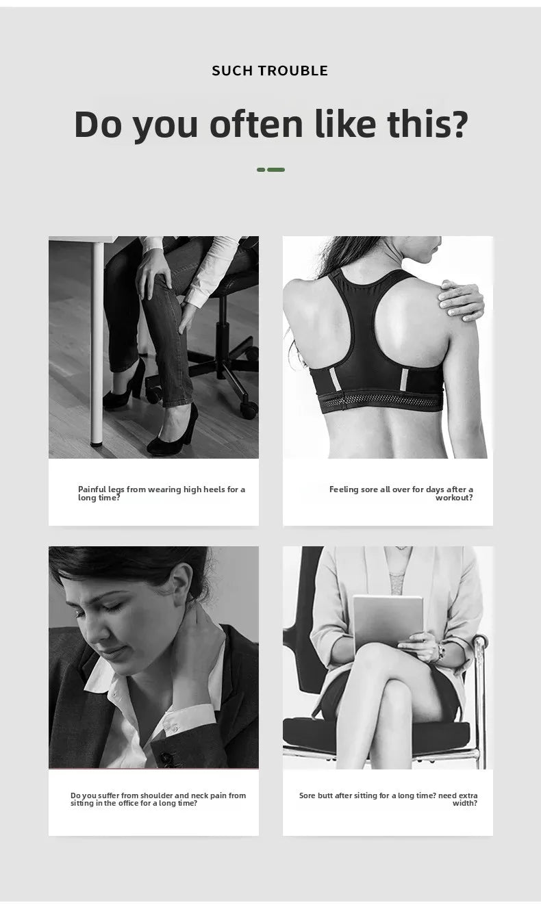 Ring Leg Massager Massage Roller Detachable Handles for Full Body Neck Shoulder Abdominal Muscle Slimming Relaxation