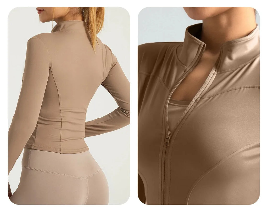 Women’s Breathable Quick-Dry Long Sleeve Yoga & Workout Top for Fitness and Running