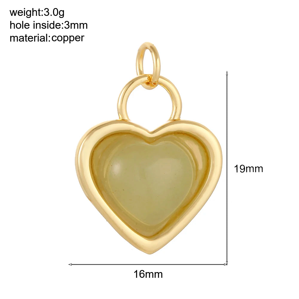 Bohemian Natural Stone Bead Charms for DIY Jewellery Making – Blue & Green Zircon Pendants