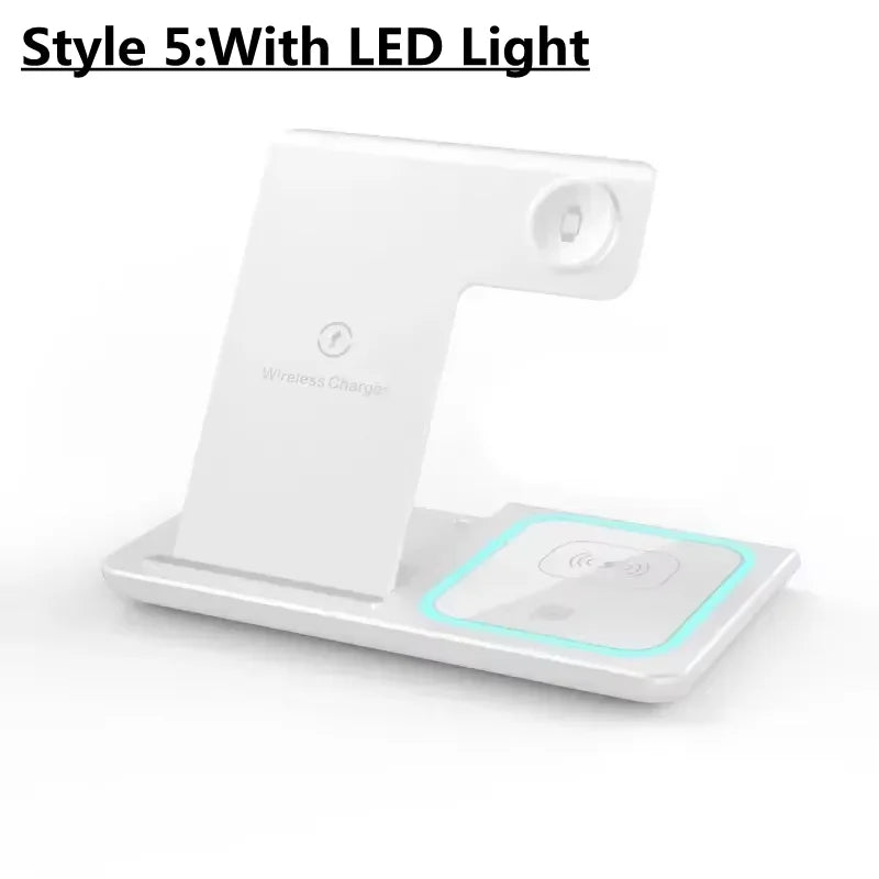 300W Foldable Wireless Charger Stand – 3 in 1 Fast Charging Dock