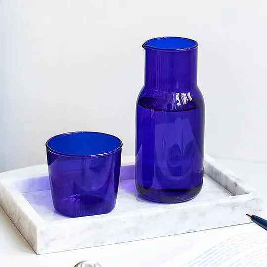 Blue Sun Water Bottle Large Capacity Cleaning Tool Zero Limit Energy Bottle Crystal Glass round Shape Insulated Beverage Cup