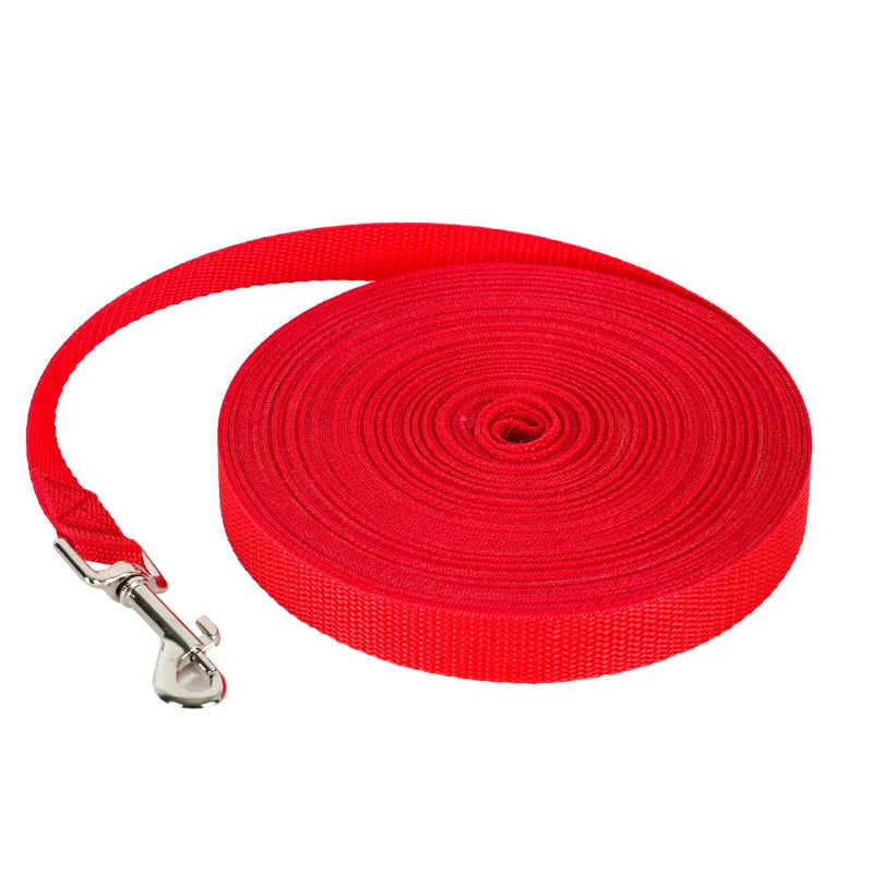 Adjustable Long Dog Training Leash 1.2m–30m Nylon Rope for Outdoor Walking & Recall Control