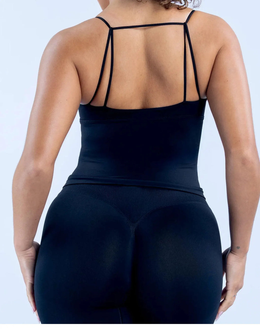 Vision Twist Front Longline Top Backless Sports Tank Top Women Yoga Vest with Removable Cups Fitness Camisole Running Gym Tops