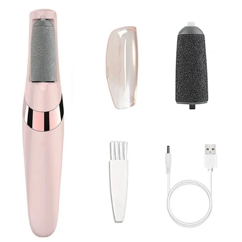 USB Electric Foot Pedicure Grinder – Rechargeable Dead Skin Removable Roller Tool
