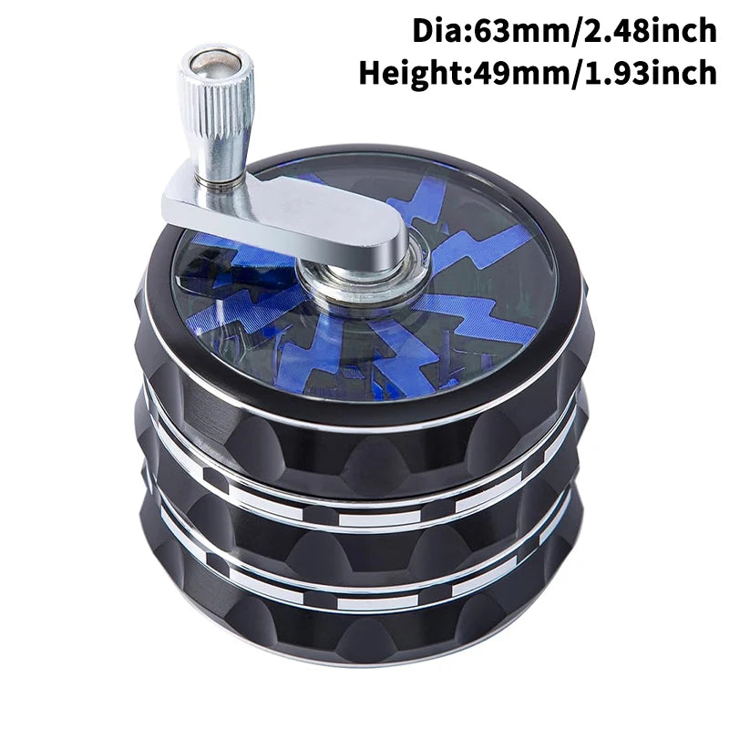 4-Layer Premium Metal Herb Grinder – Multifunctional Tobacco & Herb Crusher