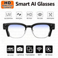 2026New Ultra AI Smart Glasses With 800W Camera GPT Sunglasses WIFI Transmission Bluetooth Call Video Music Player For Men Women