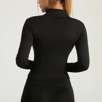 Women’s Breathable Quick-Dry Long Sleeve Yoga & Workout Top for Fitness and Running