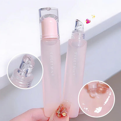 Plumping Crystal Jelly Lip Oil – Moisturising Long-Lasting Transparent Lip Gloss