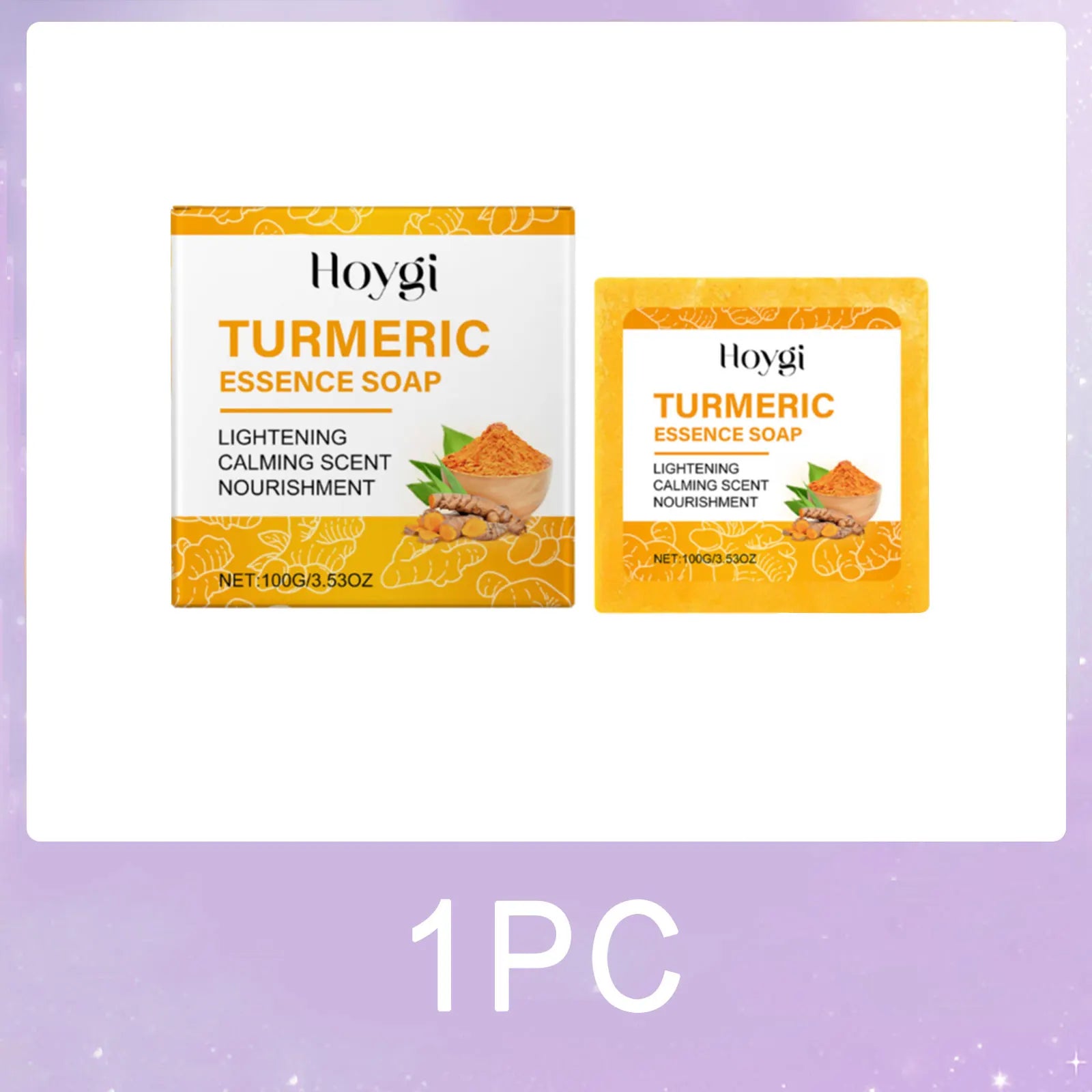 Turmeric Skincare Set – Anti-Acne Soap Moisturising Face Cream & Brightening Serum
