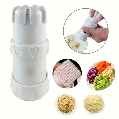 Multifunctional Garlic Press & Vegetable Cutter – Easy Kitchen Gadget