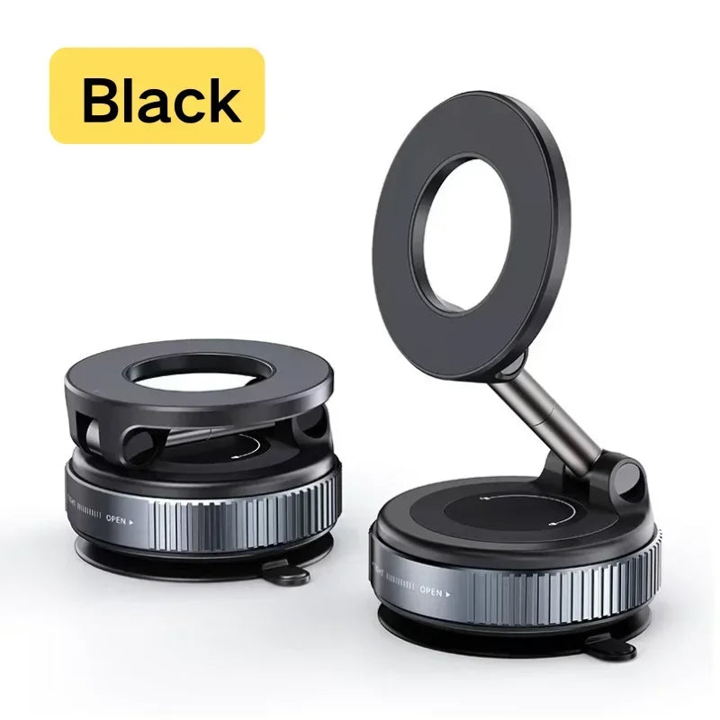 360° Magnetic Car Phone Mount – Vacuum Suction Navigation Holder