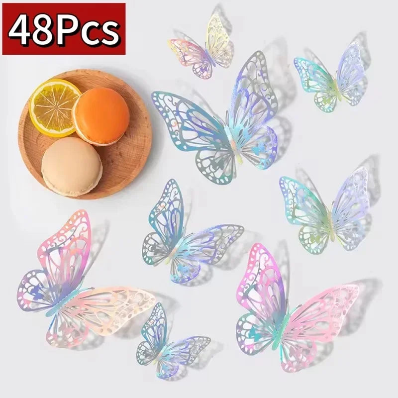 3D Butterfly Wall Stickers – DIY Decorative Butterflies for Home Decor