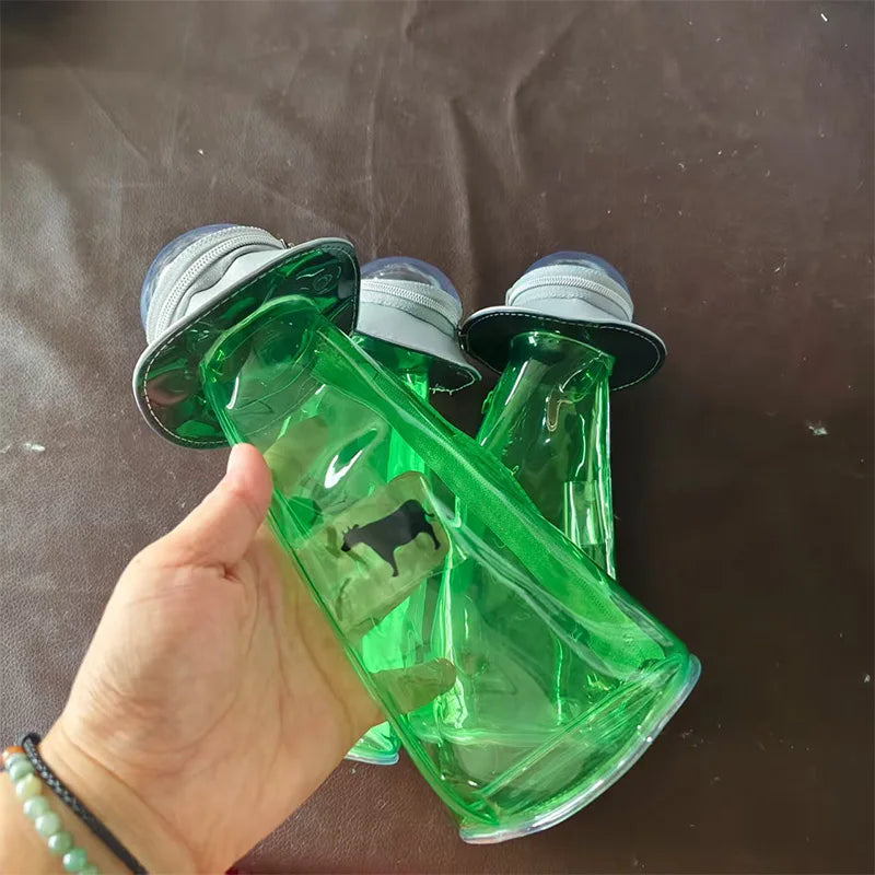 Creative Spaceship Shaped Hanging Storage Bag Transparent Large Capacity Doll Stationery Storage Box Backpack Pendant Cute Gift