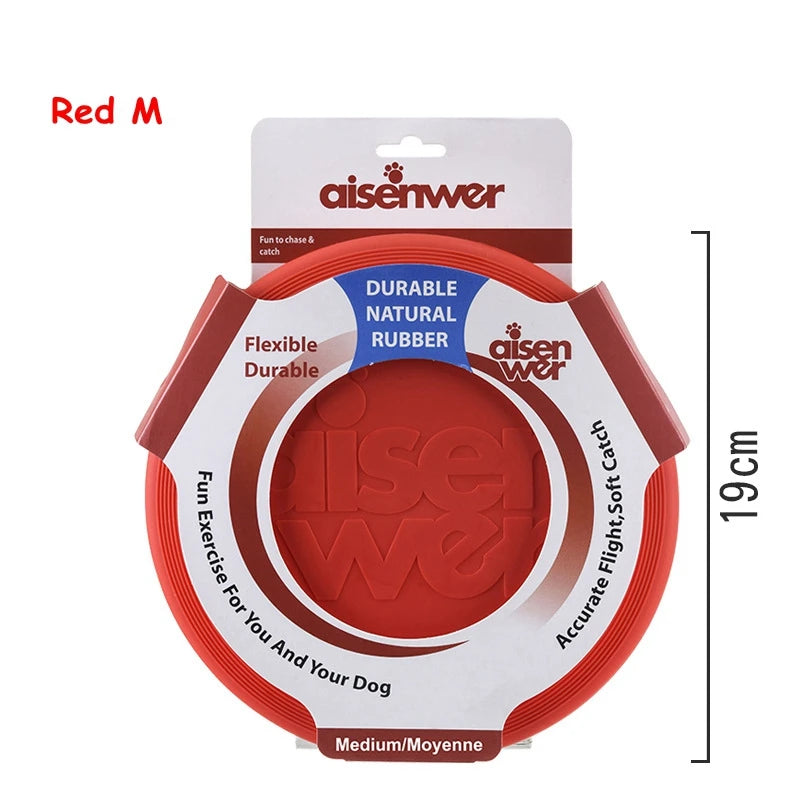 Silicone Dog Flying Disc – Soft Non Slip Training Frisbee Toy