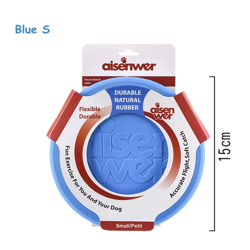 Silicone Dog Flying Disc – Soft Non Slip Training Frisbee Toy